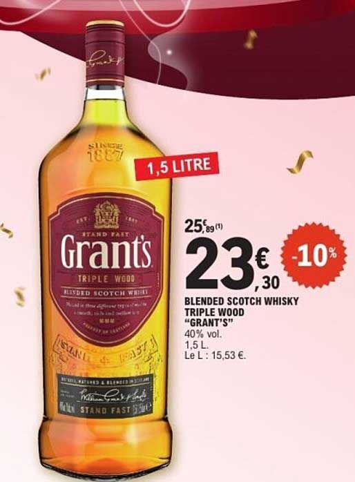 BLENDED SCOTCH WHISKY TRIPLE WOOD "GRANT'S"