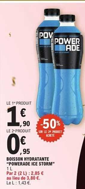 BOISSON HYDRATANTE “POWERADE ICE STORM” 1 L