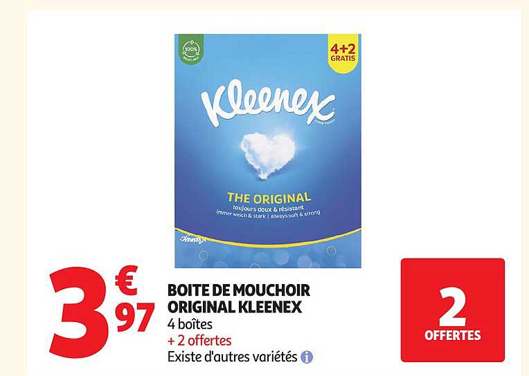 BOITE DE MOUCHOIR ORIGINAL KLEENEX