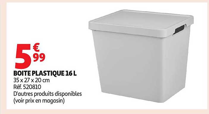 BOITE PLASTIQUE 16 L