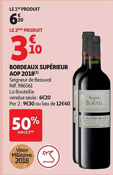 BORDEAUX SUPÉRIEUR AOP 2018