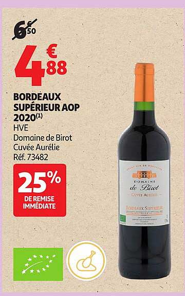 BORDEAUX SUPÉRIEUR AOP 2020 HVE