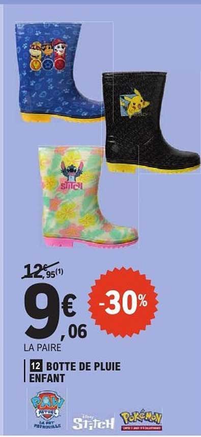 Botte de pluie enfant