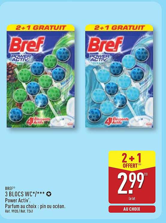 Bref® 3 BLOCS WC/ * / ***