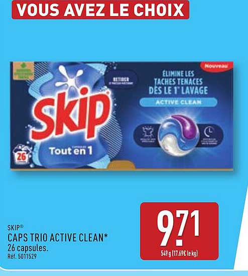 CAPS TRIO ACTIVE CLEAN*