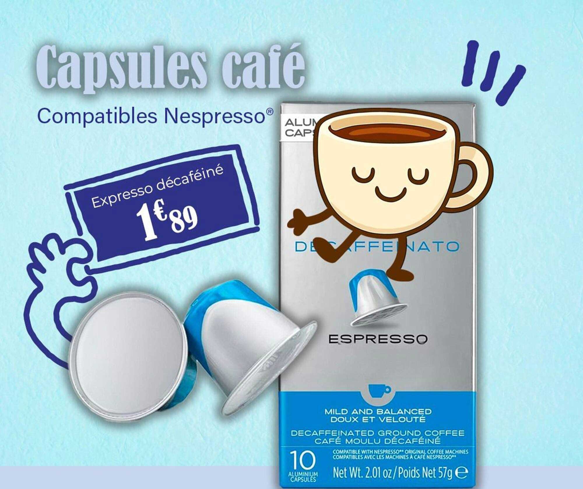 Capsules café Compatibles Nespresso®