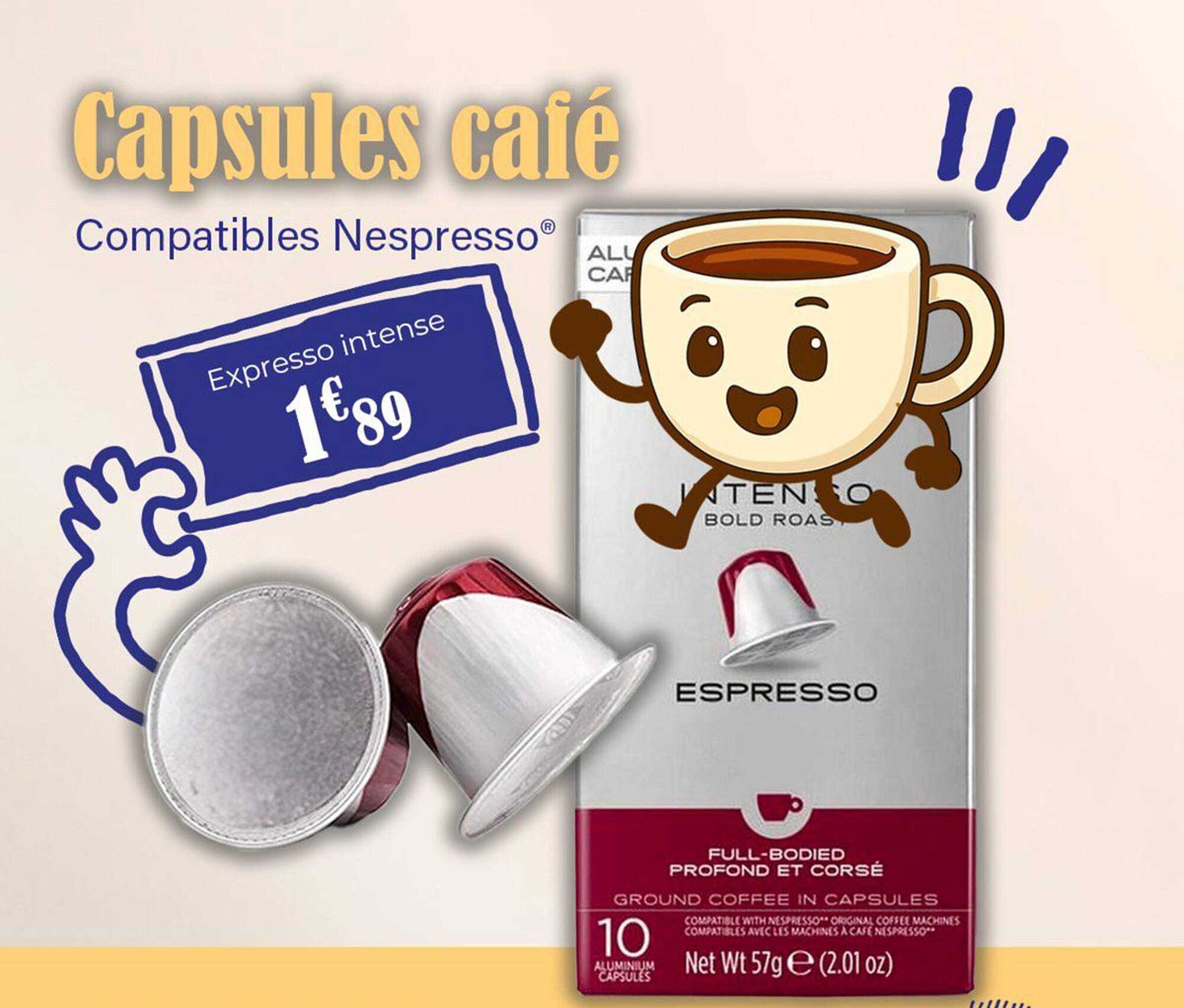 Capsules café Compatibles Nespresso®