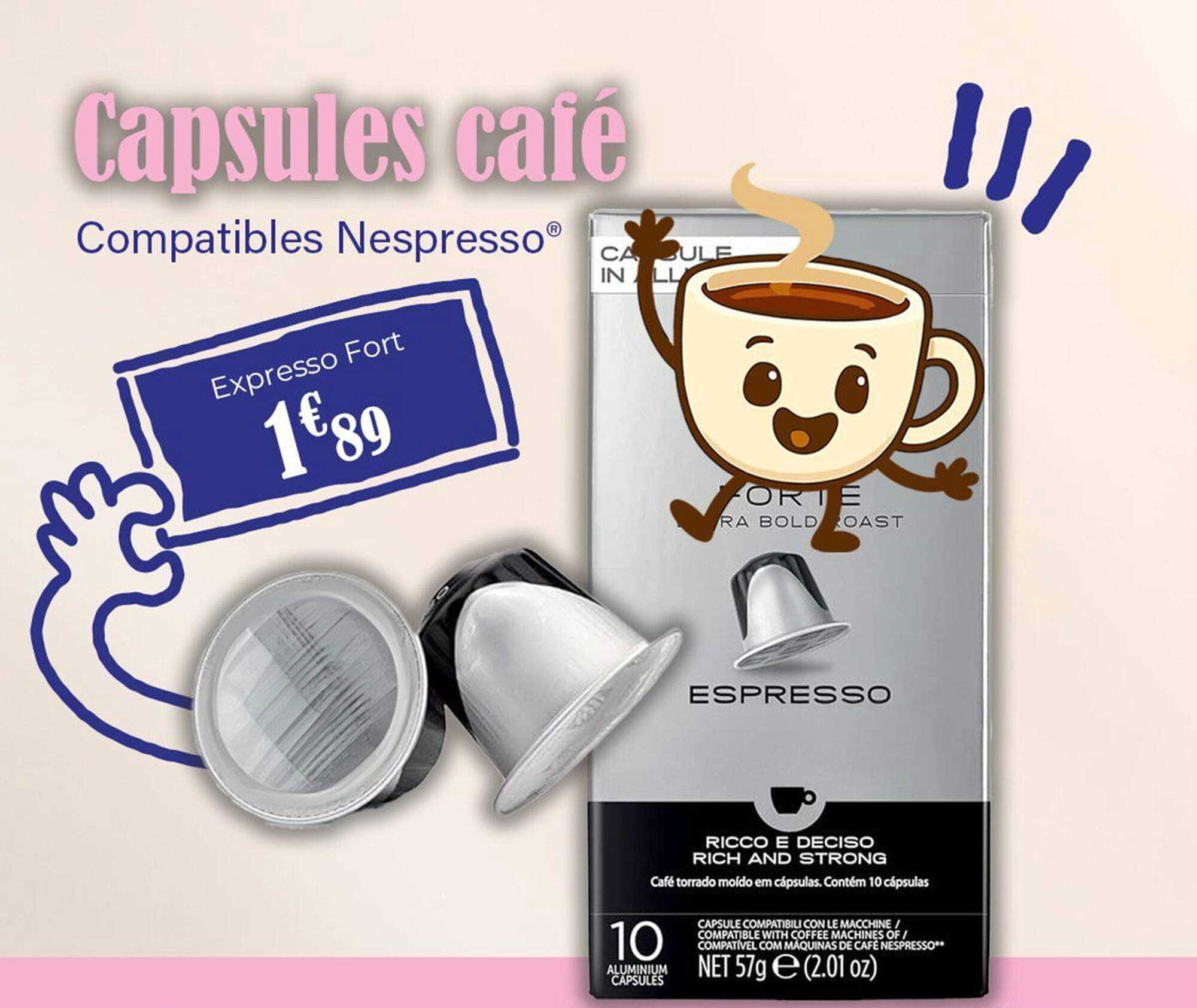 Capsules café Compatibles Nespresso®