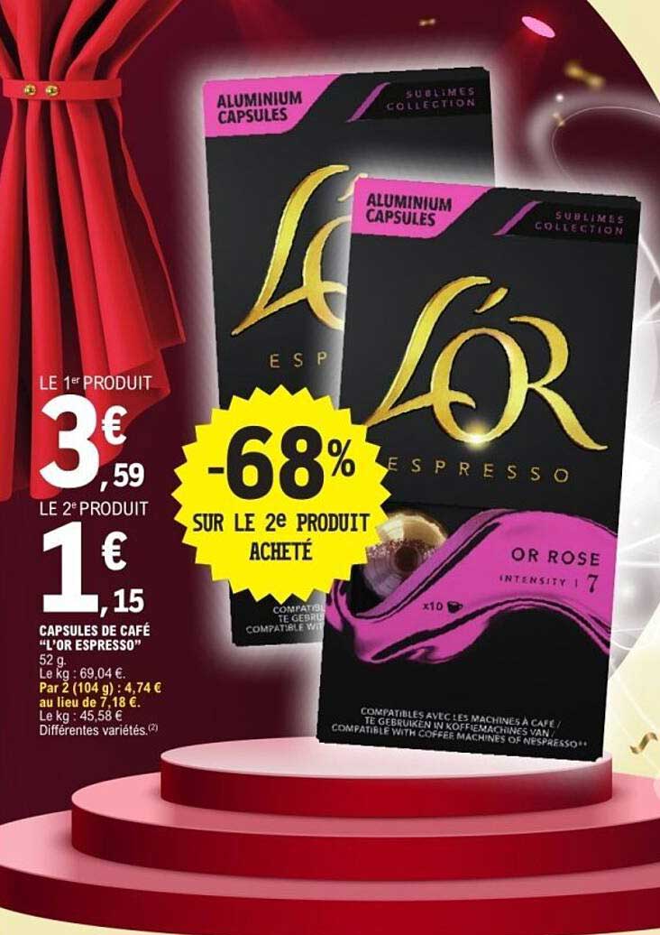 Capsules de café L’OR Espresso