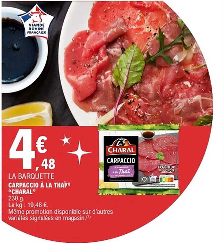 CARPACCIO À LA THAÏ "CHARAL"
