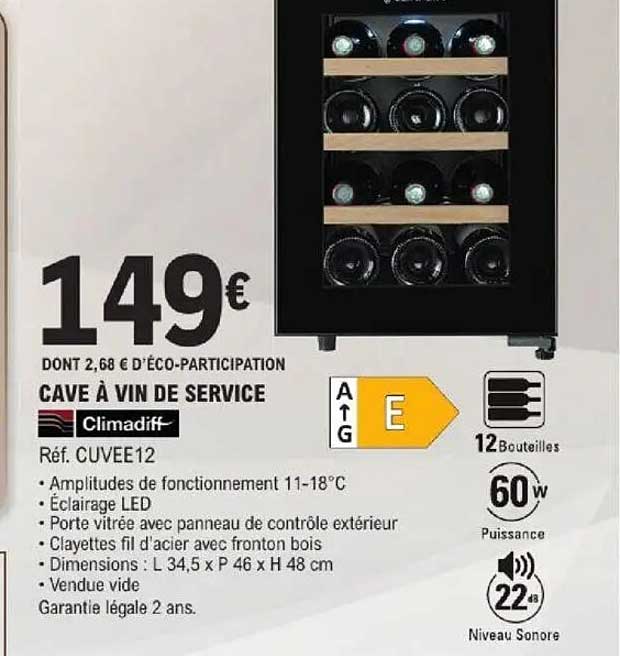 CAVE À VIN DE SERVICE