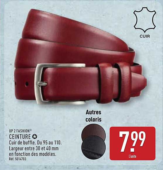 CEINTURE Cuir de buffle.