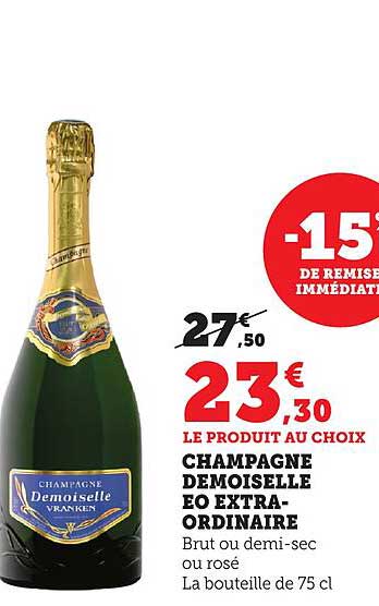 CHAMPAGNE DEMOISELLE EO EXTRA-ORDINAIRE