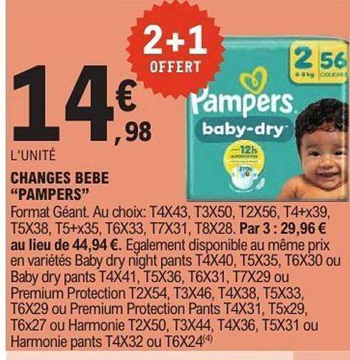 CHANGES BEBE “PAMPERS”