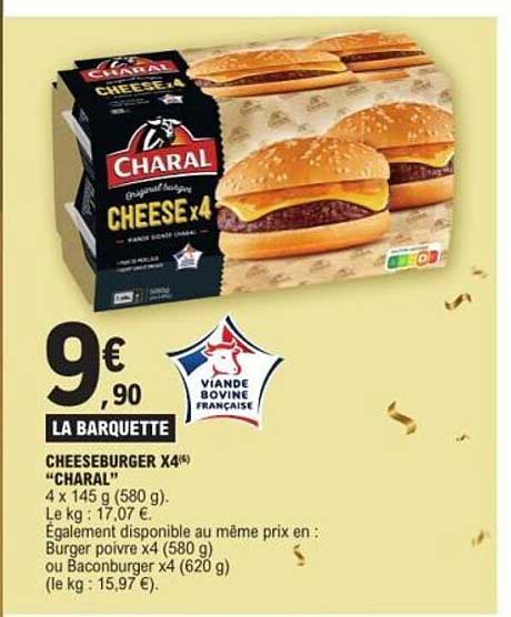 CHEESEBURGER X4 "CHARAL"