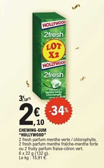 CHEWING-GUM “HOLLYWOOD”