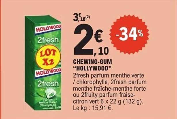 CHEWING-GUM "HOLLYWOOD"