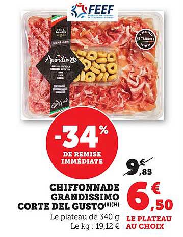 CHIFFONNADE GRANDISSIMO CORTE DEL GUSTO