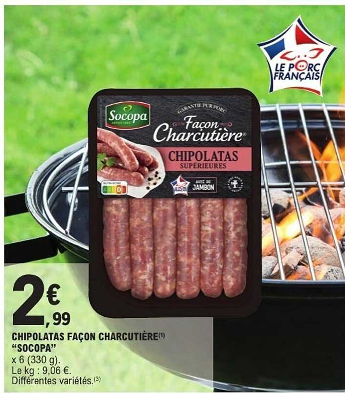 CHIPOLATAS FAÇON CHARCUTIÈRE "SOCOPA"