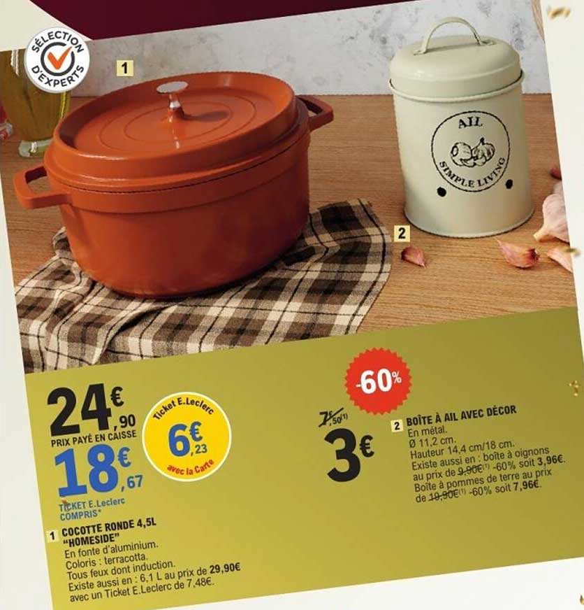 Cocotte ronde 4,5L 'Homeside'