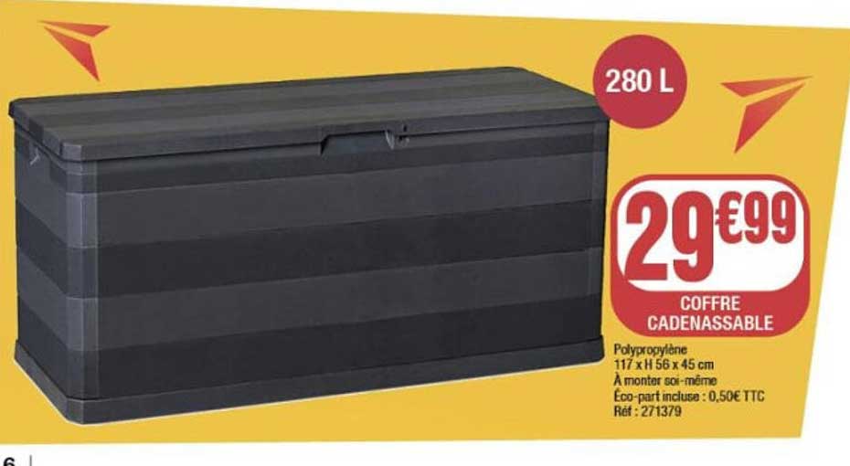 Coffre cadenassable 280 L