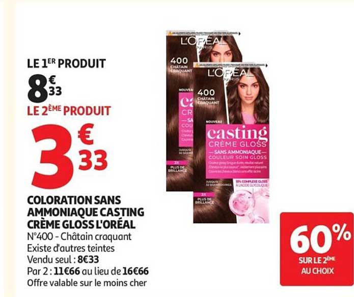 COLORATION SANS AMMONIAQUE CASTING CRÈME GLOSS L'ORÉAL