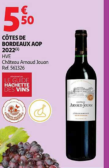CÔTES DE BORDEAUX AOP 2022 HVE Château Arnaud Jouan