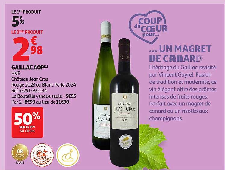 Coup de cœur pour un magret de canard