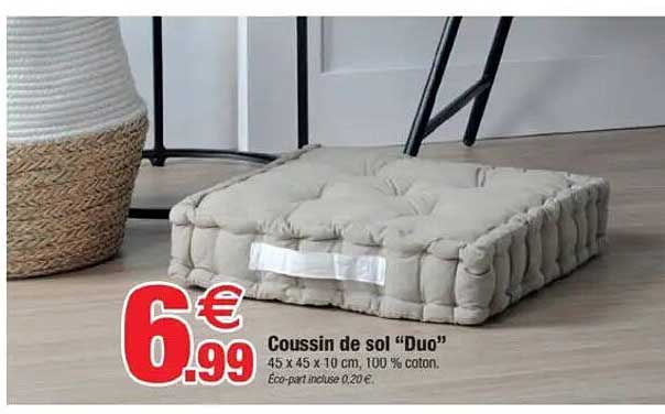 Coussin de sol "Duo"