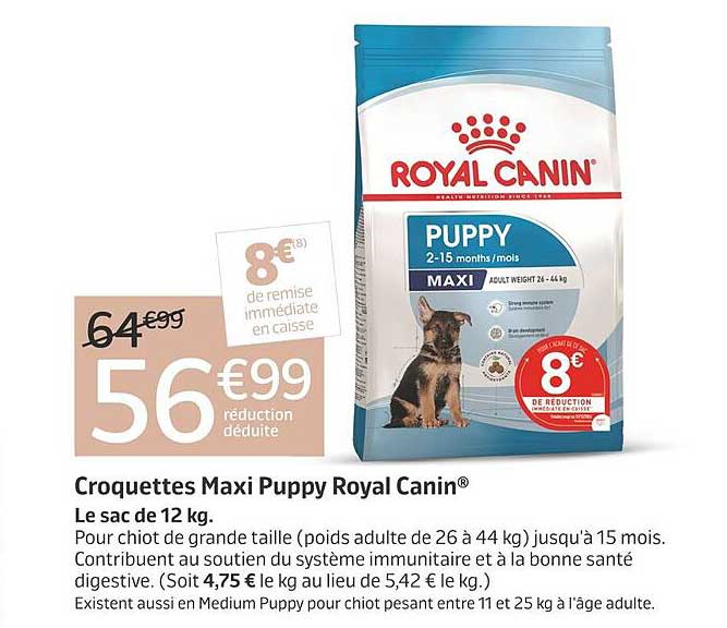 Croquettes Maxi Puppy Royal Canin®