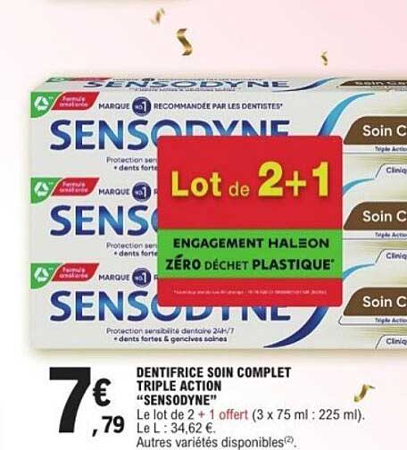 DENTIFROU SOIN COMPLET TRIPLE ACTION "SENSODYNE"