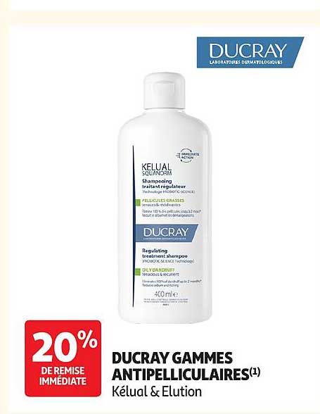 DUCRAY GAMMES ANTIPELLICULAIRES(1) Kélual & Elution