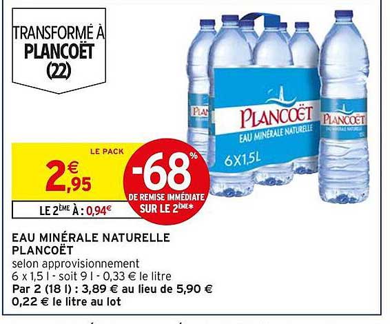 EAU MINÉRALE NATURELLE PLANCOËT