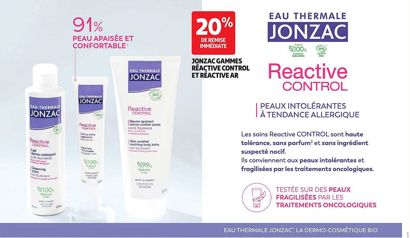 EAU THERMALE JONZAC REACTIVE CONTROL