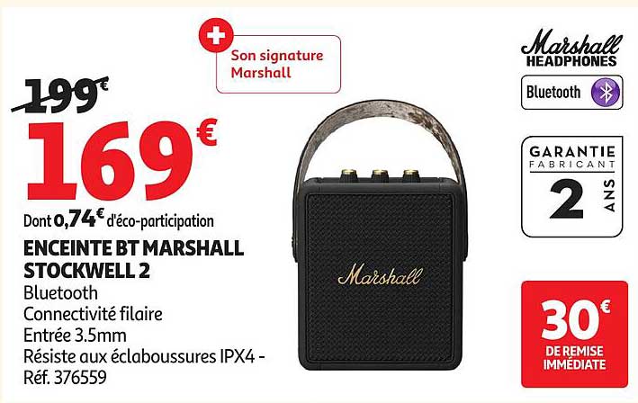 ENCEINTE BT MARSHALL STOCKWELL 2