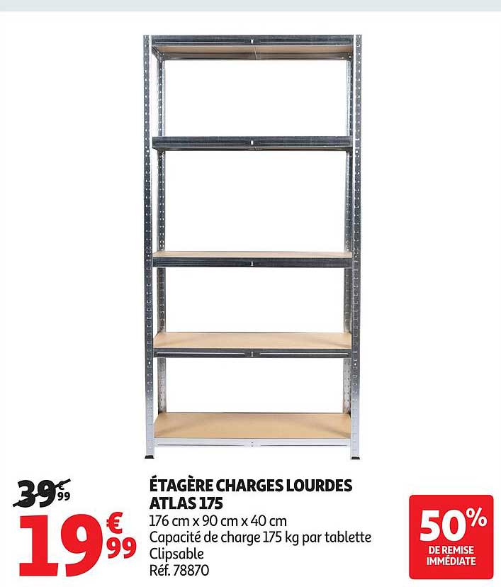 ÉTAGÈRE CHARGES LOUDES ATLAS 175