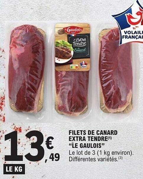 FILETS DE CANARD EXTRA TENDRE "LE GAULOIS"