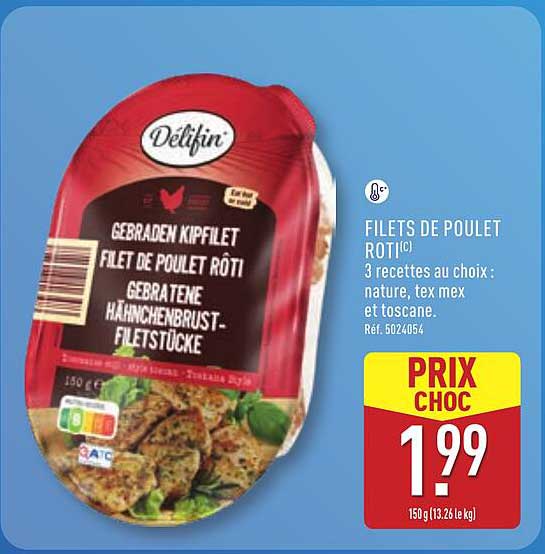 FILETS DE POULET RÔTI