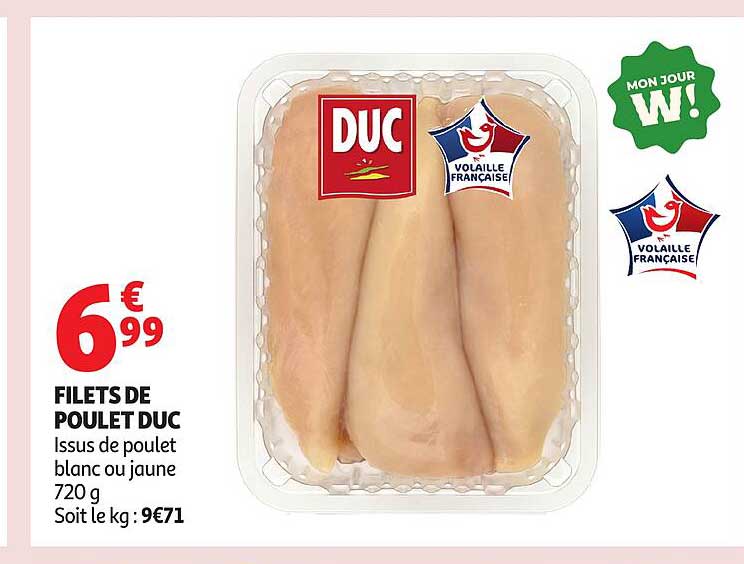 FILETS DE POULOT DUC