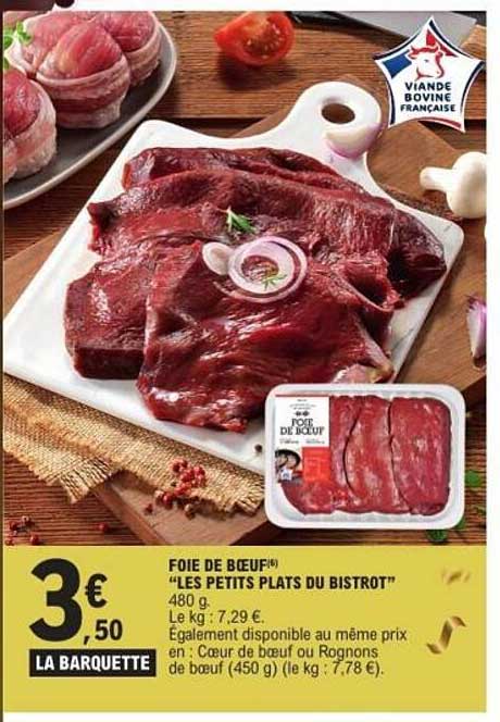 Foie de bœuf "Les Petits Plats du Bistrot"