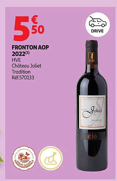 FRONTON AOP 2022(1) HVE Château Joliet Tradition