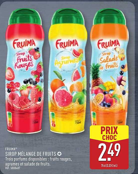 FRUIMA® SIROP MÉLANGE DE FRUITS