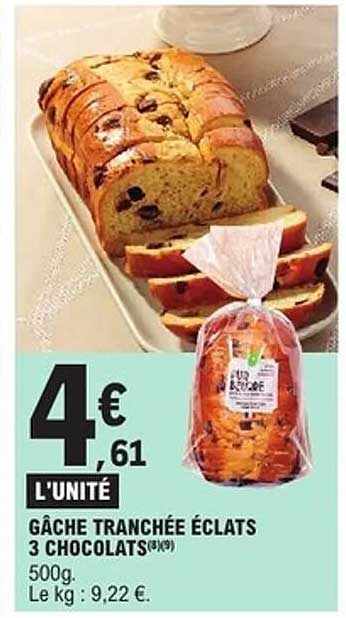 GÂCHE TRANCHÉE ÉCLATS 3 CHOCOLATS