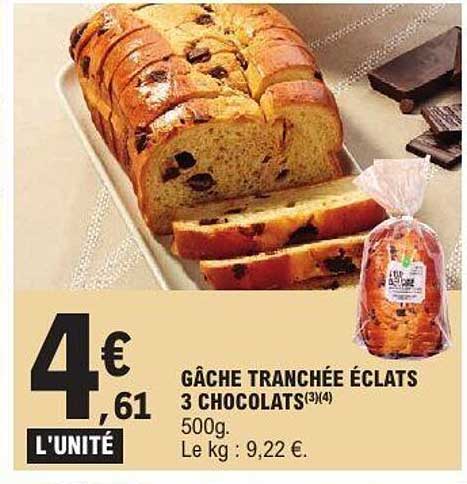 GÂCHE TRANCHÉE ÉCLATS 3 CHOCOLATS