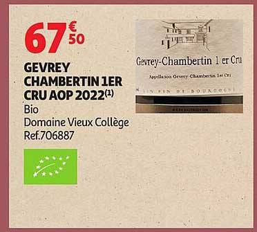 GEVREY CHAMBERTIN 1ER CRU AOP 2022
