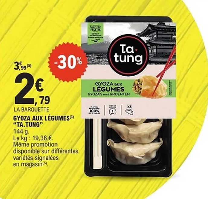 GYOZA AUX LÉGUMES TA.TUNG