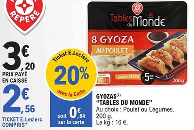 GYOZAS "TABLES DU MONDE"