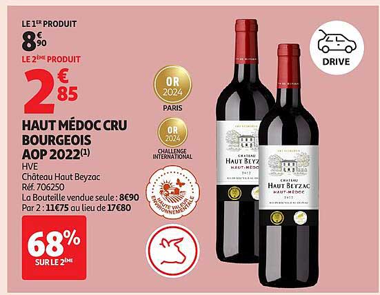 HAUT MÉDOC CRU BOURGEOIS AOP 2022