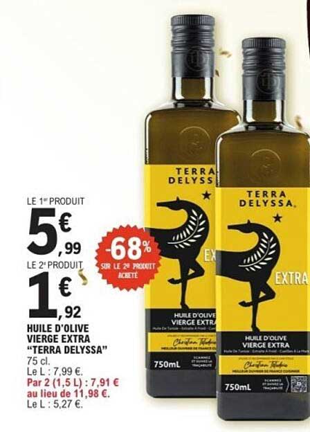 HUILE D'OLIVE VIERGE EXTRA “TERRA DELYSSA”