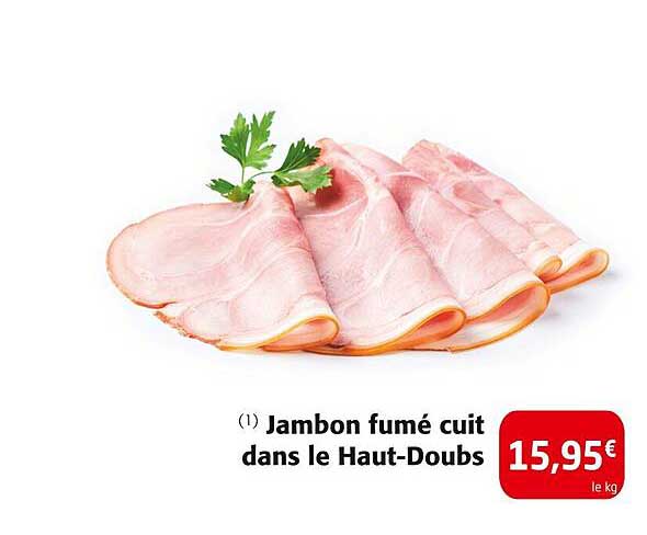 Jambon fumé cuit dans le Haut-Doubs